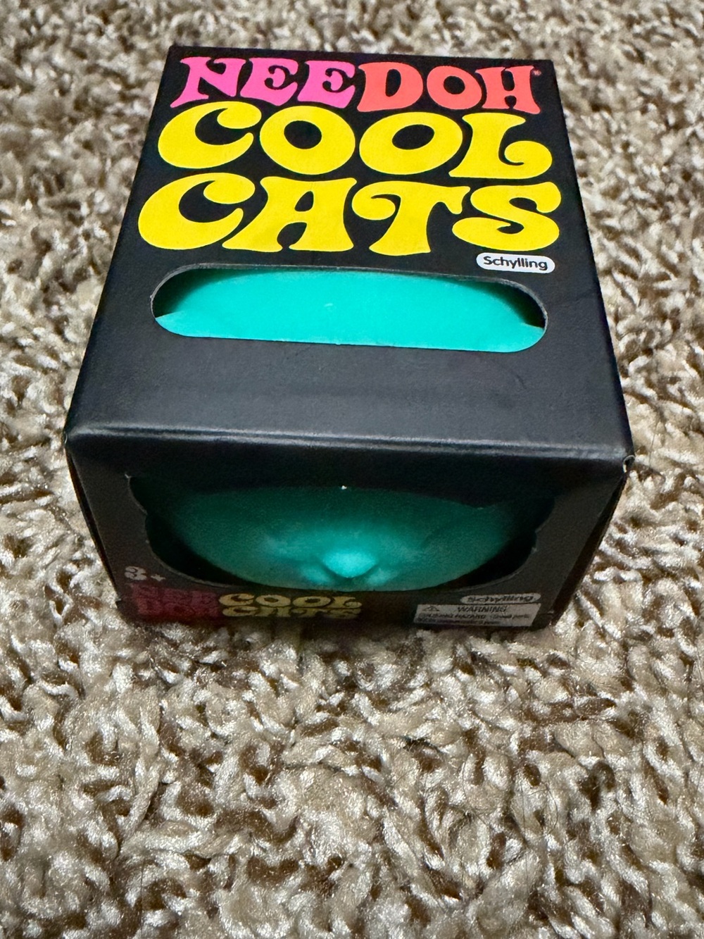 NeeDoh Authentic COOL CATS NEEDOH Sensory Fidget Toy teal